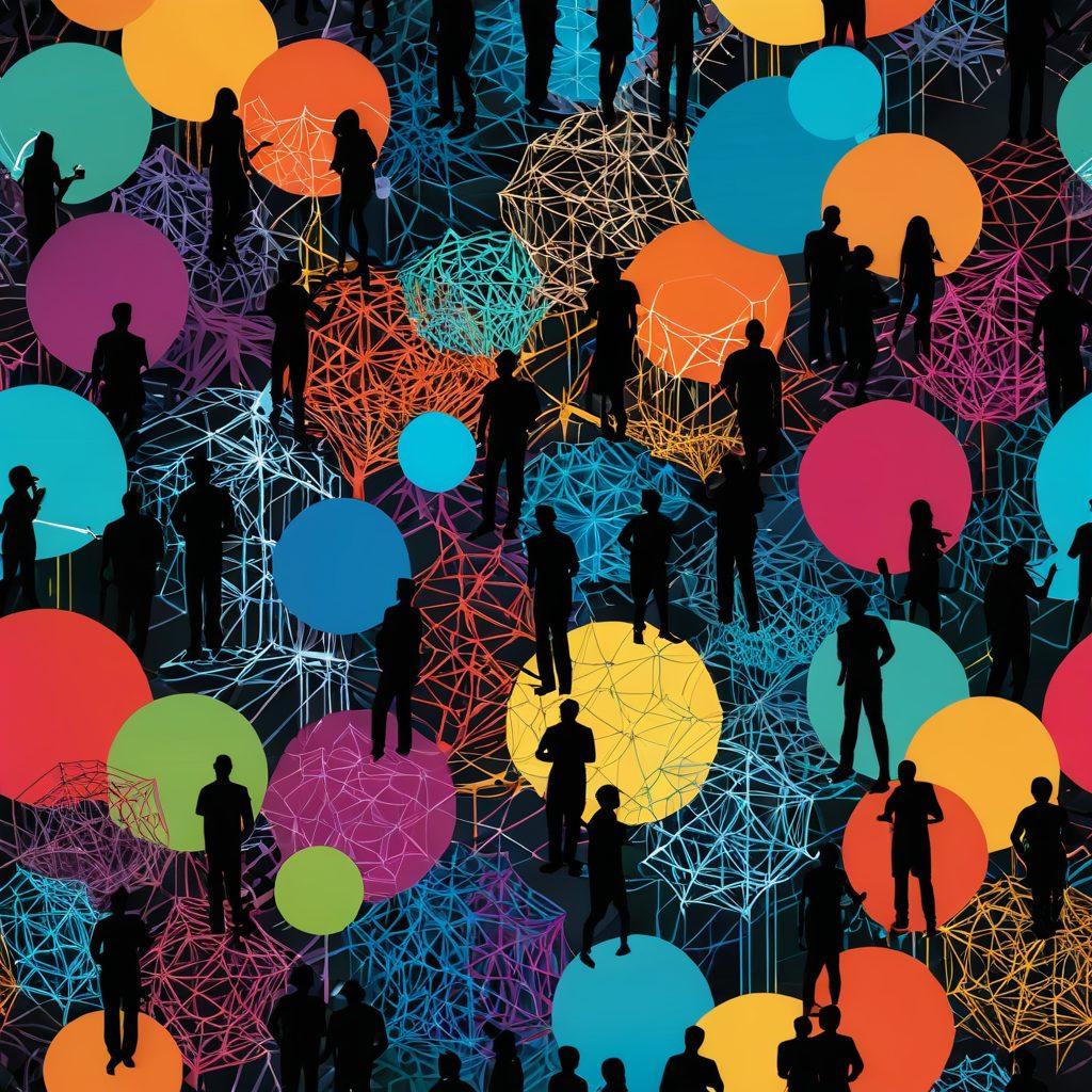 An artistic representation of a digital landscape featuring a vast variety of interconnected web servers symbolizing hosting solutions. Incorporate elements that suggest adult content, such as subtle silhouettes and abstract symbols discreetly blended into the environment. A diverse group of silhouettes, representing different demographics, can be seen celebrating connectivity. The color scheme should be bold, alluring, and slightly provocative with a modern aesthetic. super-realistic. vibrant colors. 3D.